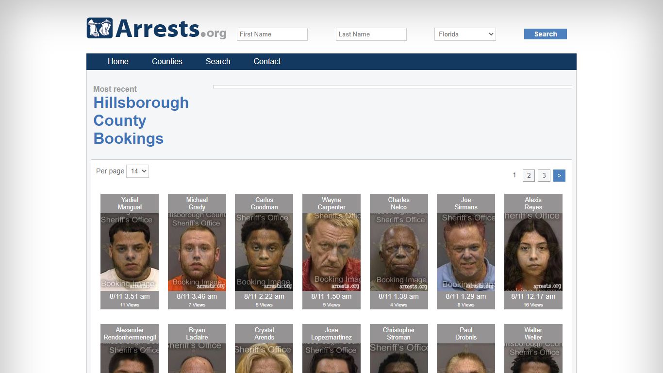 Hillsborough County Arrests and Inmate Search